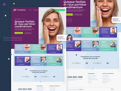 PV Dental Website dental design ui webdesign website