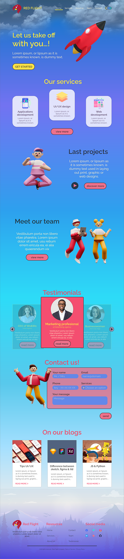003 - Landing page (part 2 - light mode) dailyui dailyuichallenge design landingpage ui ui design web