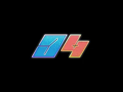 34 34 black blue bold font free freebie geometric gradient lettermark line mark number red rust square symbol tech texture typeface