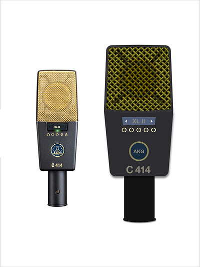 AKG 414 414 akg illustration microphone ui vector