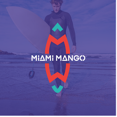 Miami Mango Branding brand identity branding branding concept branding design design identity identity branding logo surf typography