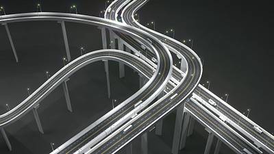 Flyover car flyover road toll transports