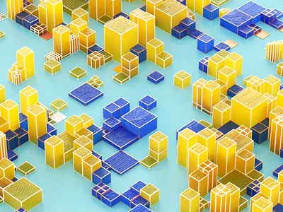 Cube Art design illustration motion