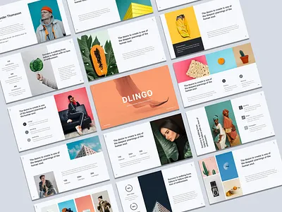 Dlingo - Creative & Minimal PowerPoint Presentation Template business clean company profile corporate creative minimal minimalism modern multipurpose photography pitchdeck portfolio proposal simple startup studio unique