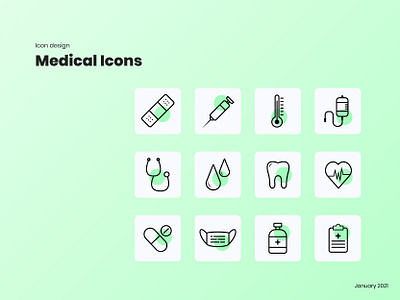 Medical Icons design icon icon design icon set iconography icons illustration vector