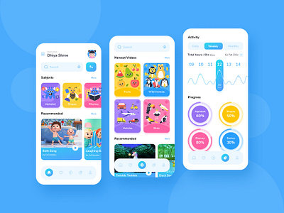 Kids App Concept childrens app education app education website elearning app elearning courses kids kids app kids book kids illustration kidsapp learning app online app online learning streaming app video app