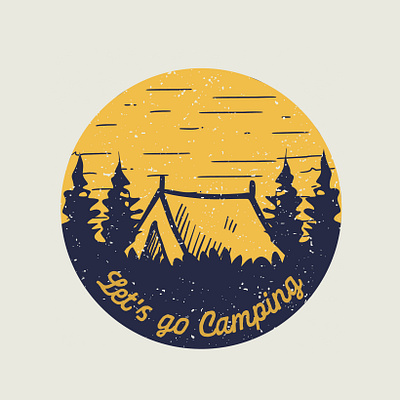 Lets go camping adventure adventure logo adventurer adventures camper campers camping camping logo graphic design hiking logocreator logodesigner logodesignersclub logomaker logotype outdoor outdoor badge outdoor logo outdoors