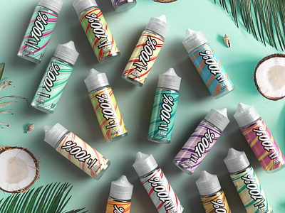 Vape Branding Tropical Flavours branding e liquid e liquid bottle eliquid packaging vape vape juice vape juice design vape juice packaging vaping