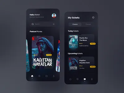 Cinema App P1 booking booking app cinema cinema app cinematic film minimal movie movie app movie art movie poster movies star ticket ticket booking ui