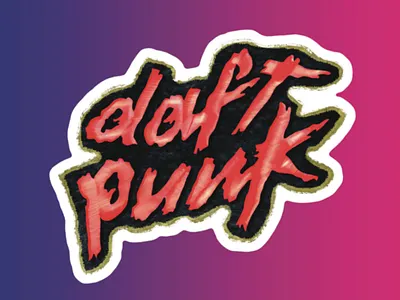 Daft Punk affinitydesigner daft punk digital illustration french touch procreate sticker sticker design vector