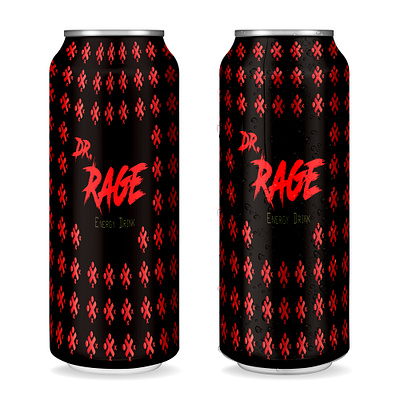 Can MockUp #1 black can doctor energy drink energy logo illustrator mockup mockup design photoshop rage red template texture waterdrops windows