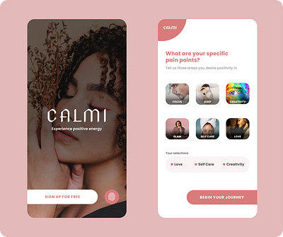 Design Concept for Self Awarenesss banking fitness gym minimalist mobile app mobile app design mobile home mobile landing page mobile ui mockup modern rose velvet self widget