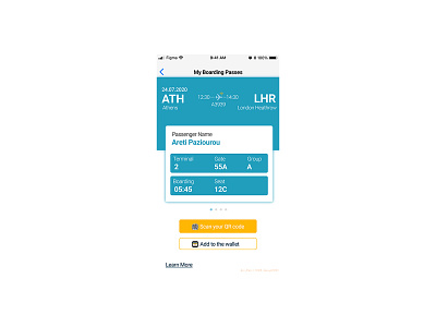 BoardingPass airlines boardingpass design flight info scanning travel ui ux