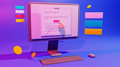 Accepting Invite | 3D Illustration 3d 3d art design illustration invite