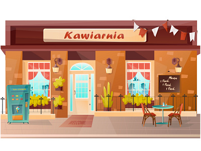 Cafe belarus cartoon flat design freedom illustration sketch vector