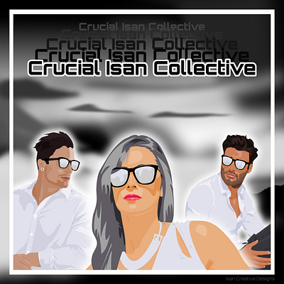 Crucial Isan Collective cover art cover artwork design isan music poster