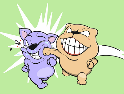 Cartoon character animation design illustration vector