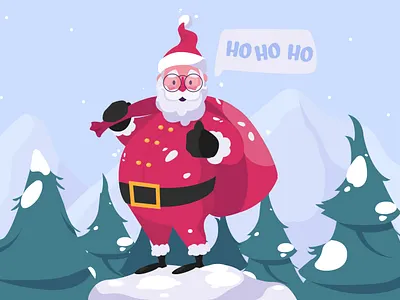 Christmas background adobe illustrator background background art character christmas design flat flatdesign illustration illustrator santaclaus vector