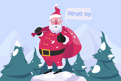 Christmas background adobe illustrator background background art character christmas design flat flatdesign illustration illustrator santaclaus vector