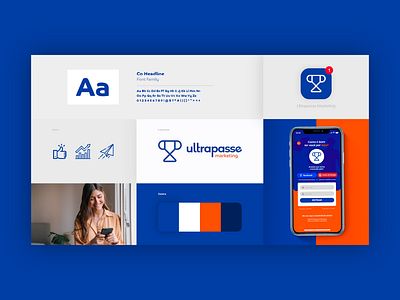 Ultrapasse Marketing advertising art direction brand identity branding design flat logo marketing minimal trophy