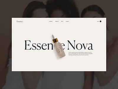 Essence — Product Detail Concept animation design interaction interactive motion ui ux web website