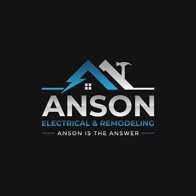 Anson electrical and remodeling llc branding ecommerce fiverr fiverr.com fiverrgigs flat graphic design logo designer minimalist modern