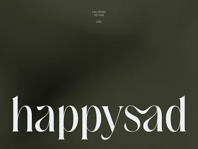 Happysad Brand Identity agency brand branding clean design font happy identity ligature logo logotype minimal outer sad studio subtle type typography visual wordmark