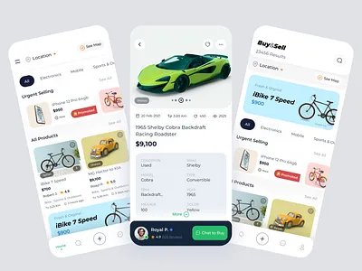 Buy & Sell Service Mobile App buy car ecommerce app halallab mobile app product sell service shop ui ux