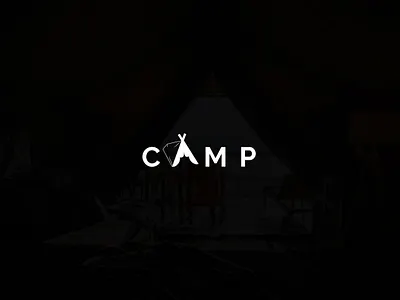 camp logo amazon brand and identity brand identity designer branding camping corporate corporate branding design dribbble best shot icon illustration logo typography