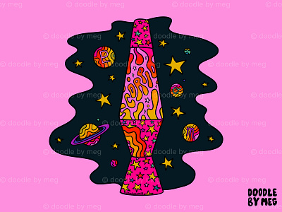 Scorpio lava lamp 70s astrology design drawing horoscope illustration lava lamp lettering planet procreate psychedelic rainbow scorpio space stars typography vintage zodiac zodiac sign zodiac signs