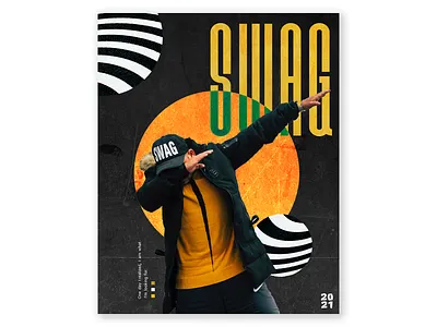 Swag - Poster Design black black and white design gradient gradients graphic graphic design grunge grungy minimal minimalism minimalist minimalistic stripes type type art type design typeface typographic typography