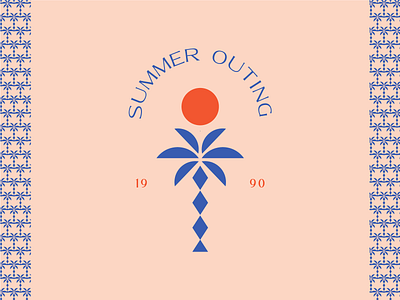 Summer outing logo concept branding design identity branding logo logo design logo design branding logo designer logo inspiration logo mark logodesign logos minimal minimalist minimalist logo palm logo pattern design tree logo vintage logo vintage logo design vintage logos