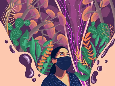 Fairytale space art artwork illustration visual design