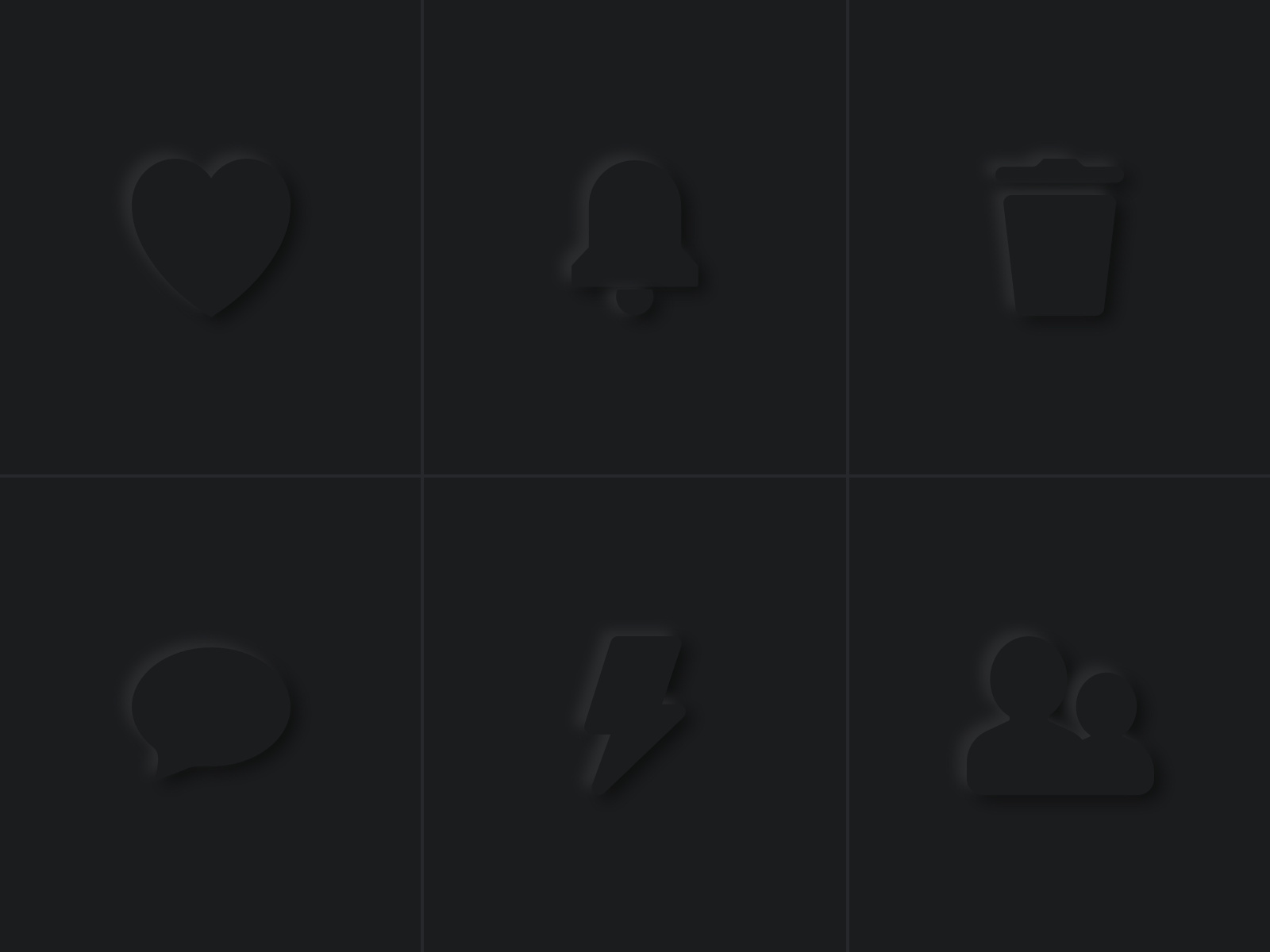 Neomorphic icons by simpul design on Dribbble