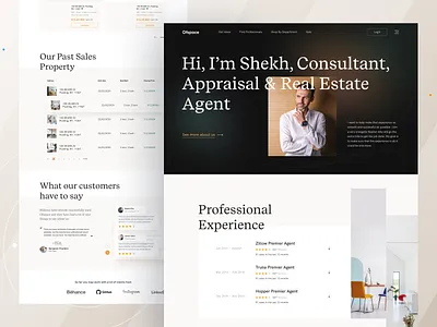 Real Estate Web I Ofspace design graphic design human centered design interaction minimalism ofspace property management real estate agency real estate agent real estate branding real estate logo realestate ui trends user interface ux visual design website website design