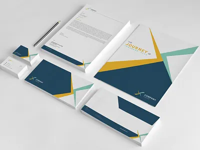 Clean Corporate Identity brand identity branding statironery business card clean corporate identity corporate identity corporate stationery folder indesign template letterhead minimal identity