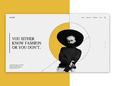 UI/UX Landing Page Design for Lucida adobe brand identity branding fashion fashion brand fashion design fashion website figma figma design landing page minimal ui ui ux ui design uiux ux ux ui ux design uxui website design