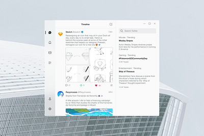 [concept] Twitter for Windows - Light Mode app ui app ui design flat flat design flatdesign fluent design fluent design system light mode light theme microsoft minimal minimal app twitter twitter app ui ui design uiux windows windows 10 windows app