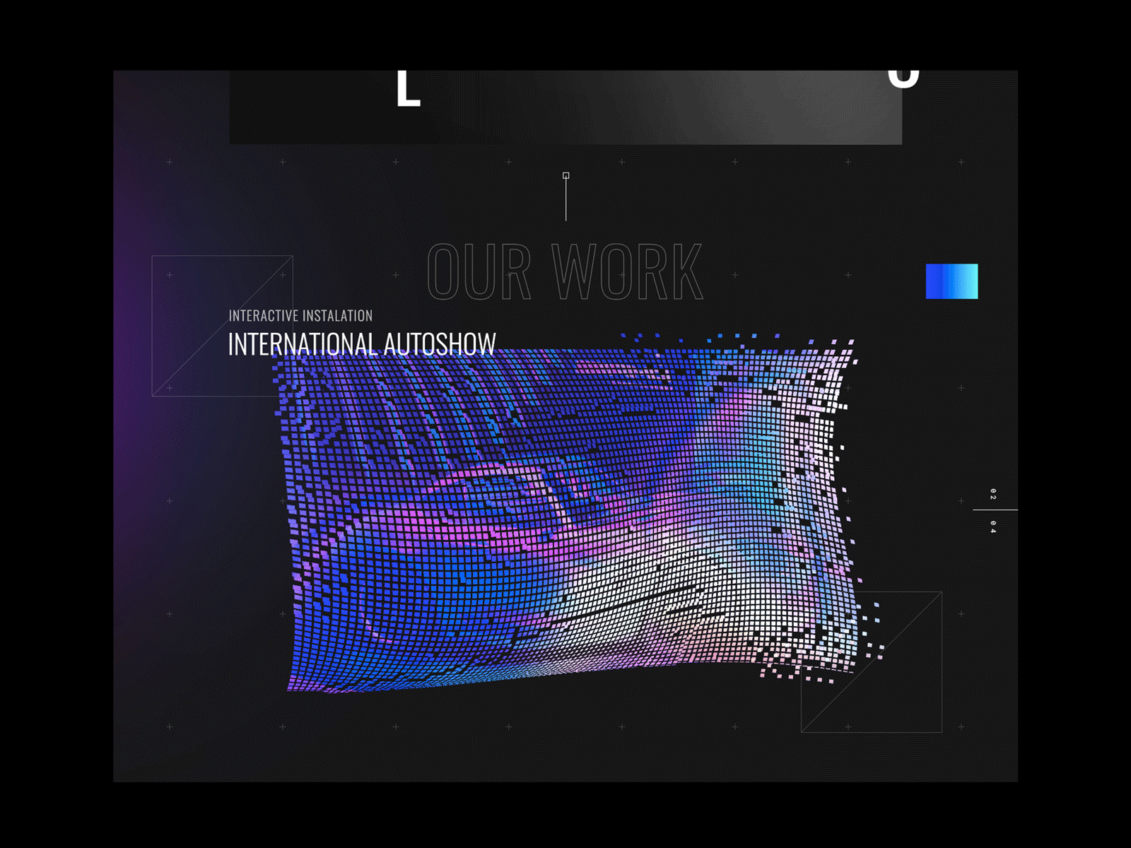 Dev Studio Portfolio branding design infographics interface motion typography ui