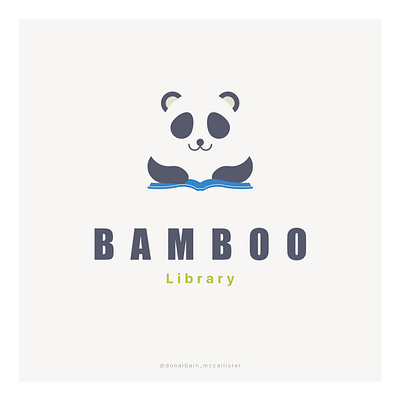 Daily Logo Challenge: Day 03 - Bamboo Library Logo design dailylogochallenge day03 design logo logo design