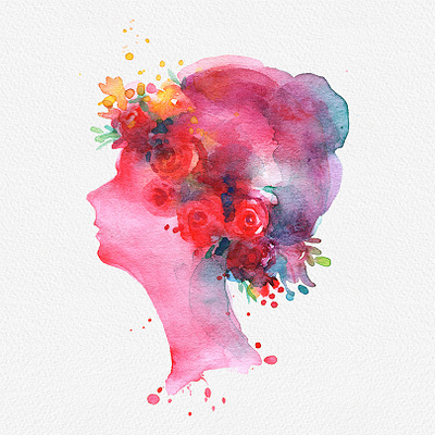 Abstract Women Watercolor Clipart PNG artwork beautiful women digital girl gogivo instant download lady painting watercolor clipart watercolor painting women women clipart womens day womensday