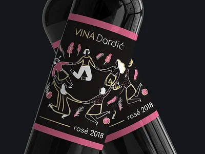 Wine Label Design branding design identity illustration minimal typography vector wine