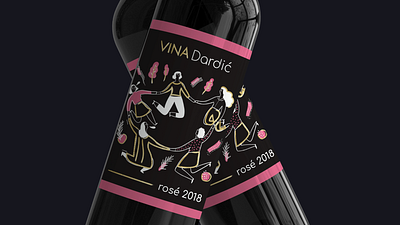 Wine Label Design branding design identity illustration minimal typography vector wine