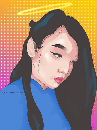 Vexel Portrait art artist artwork design illustration painting portrait art vector vexel art vexelart