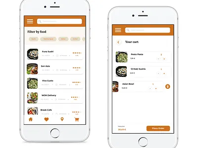 Final sketch - Food-us branding design food app foodie ui
