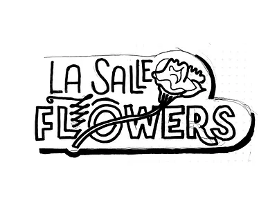 Flowers signage flowers hand drawn handlettering lettering shop sign type
