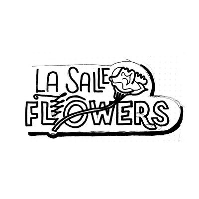 Flowers signage flowers hand drawn handlettering lettering shop sign type