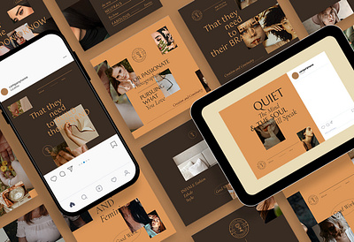 Classy & Elegant Instagram Posts Template blog blogger branding design instagram instagram banner instagram post instagram posts instagram stories instagram story template instagram template modern post posts social media social media pack social media template stories story template