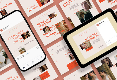 Modest Elegant Instagram Post Template blog blogger branding design instagram instagram banner instagram post instagram posts instagram stories instagram story template instagram template modern post posts social media social media pack social media template stories story template