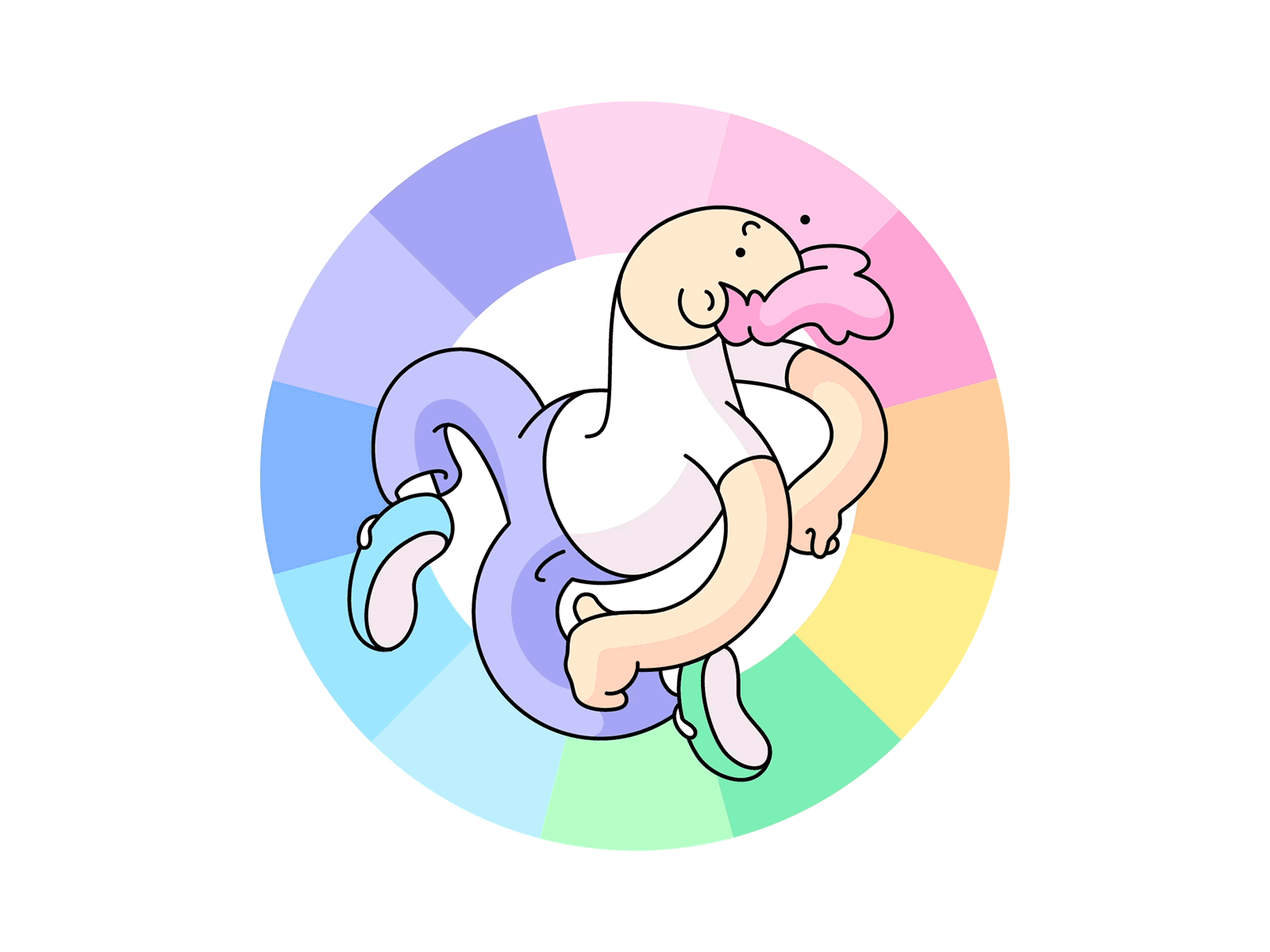 ๐ Burnt Toastยฎ Colours FREE DOWNLOAD charcater design illustration palette rainbow resource